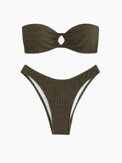 Monaco Strapless Ribbed Bikini Set