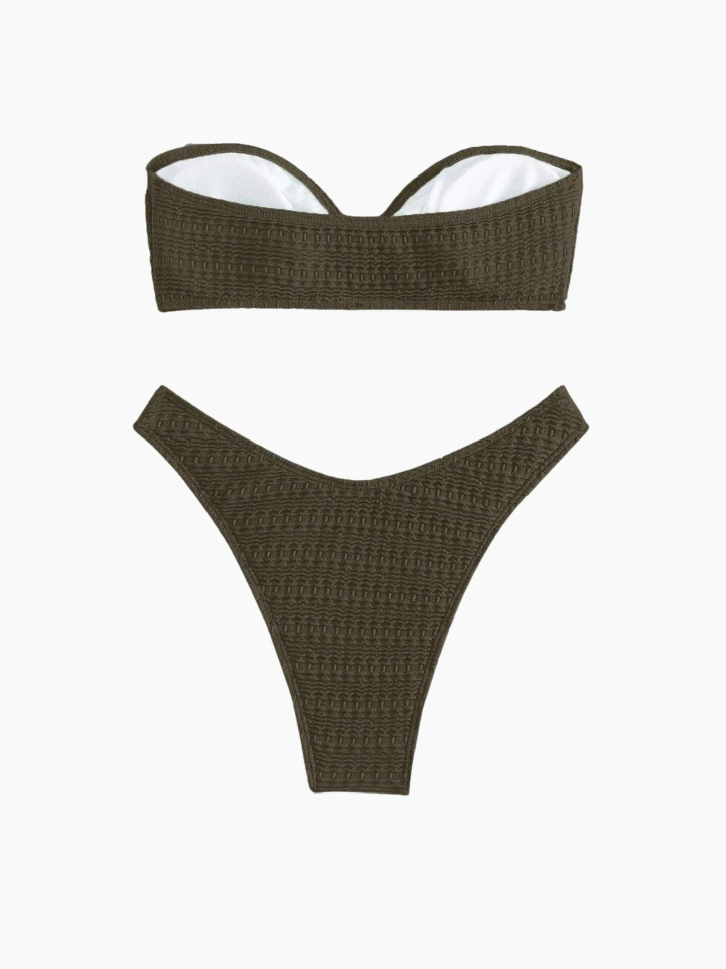 Monaco Strapless Ribbed Bikini Set