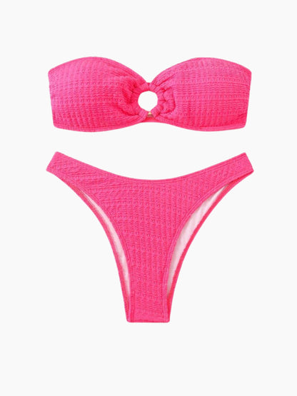 Monaco Strapless Ribbed Bikini Set