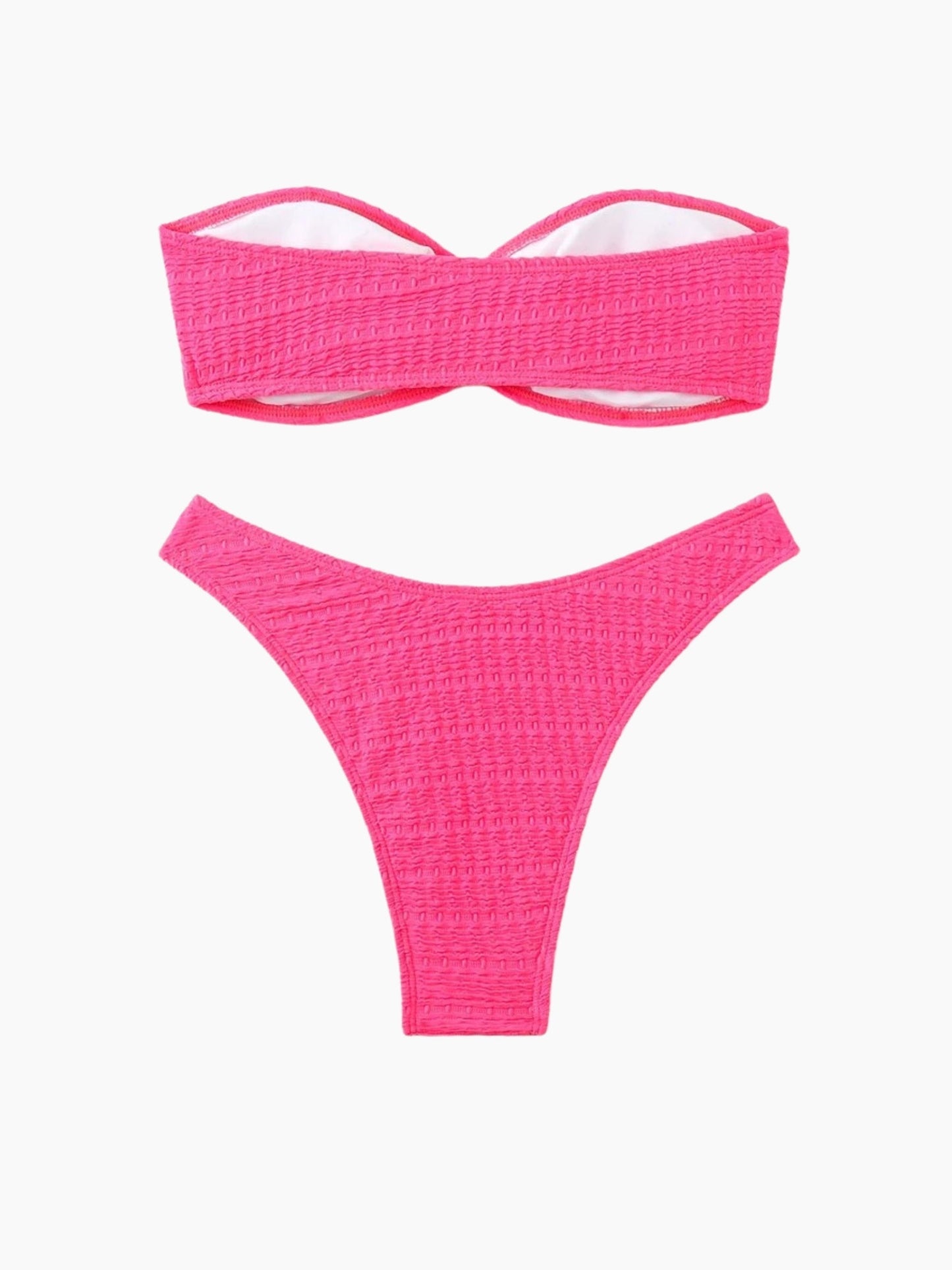 Monaco Strapless Ribbed Bikini Set