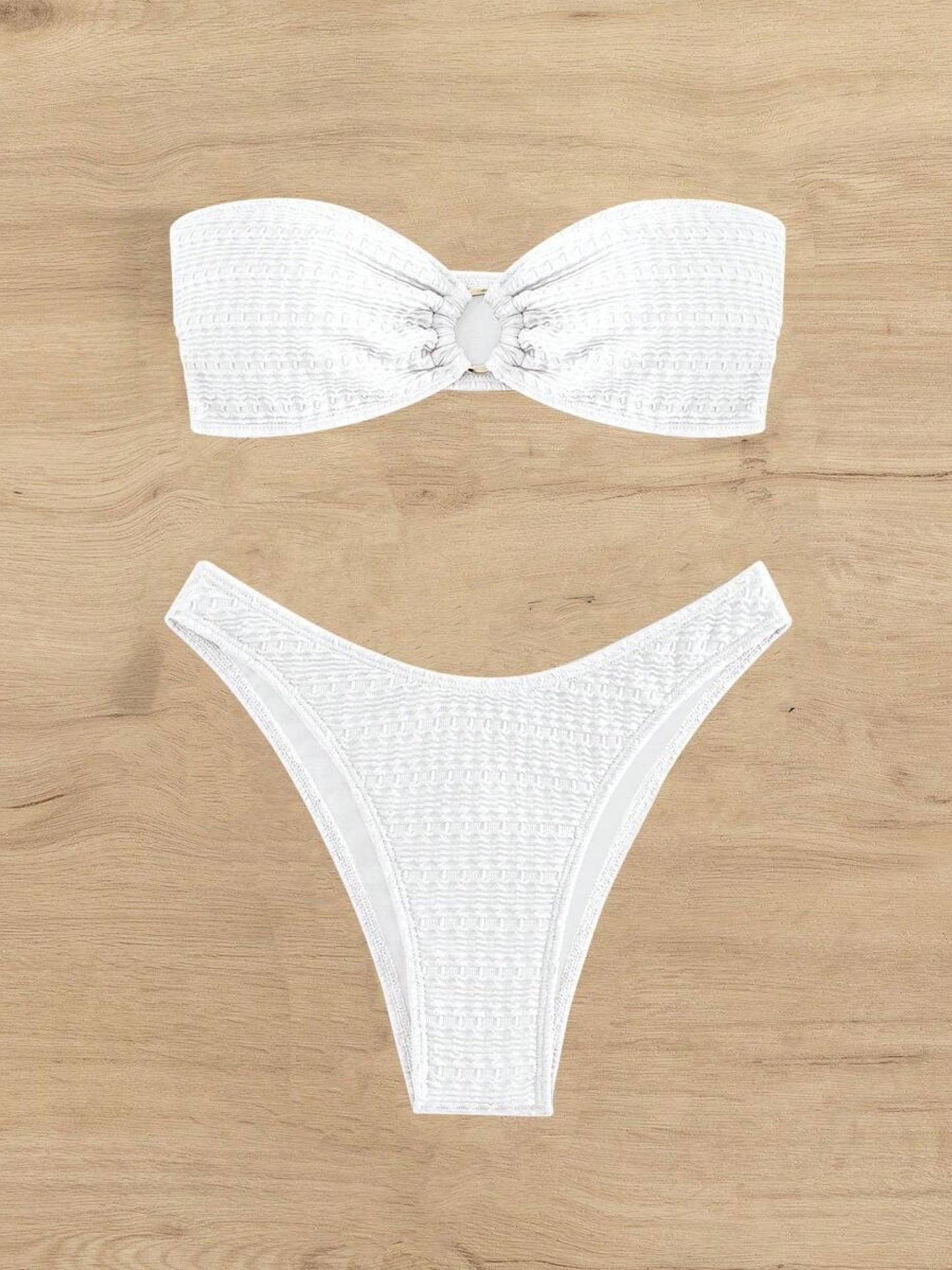 Monaco Strapless Ribbed Bikini Set