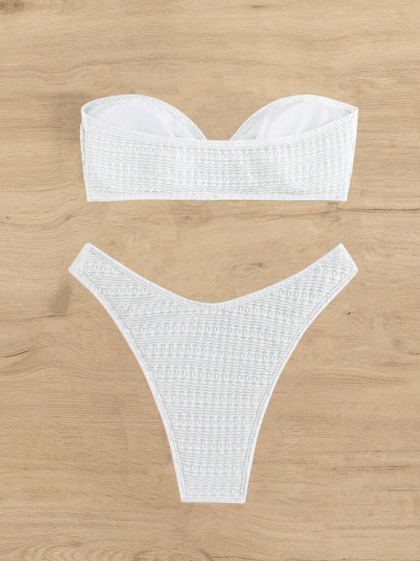 Monaco Strapless Ribbed Bikini Set