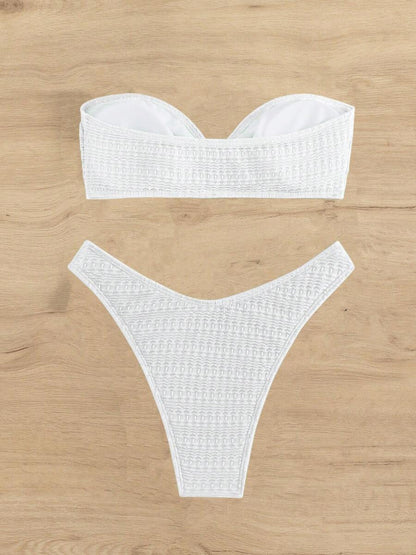 Monaco Strapless Ribbed Bikini Set